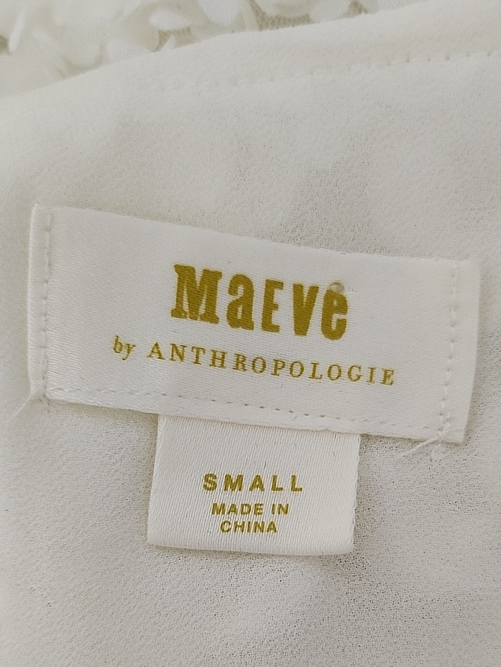 Anthropologie Maeve Presley Applique Blouse Size Small - Picture 15 of 16